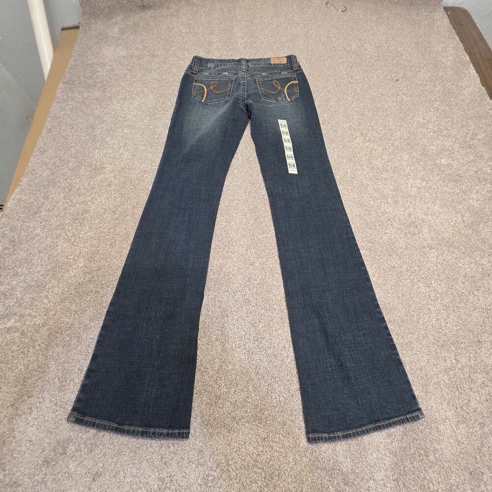 Hydraulic Premium Denim Super Low Metro Flare Jeans Size 5/6  Women's NWT